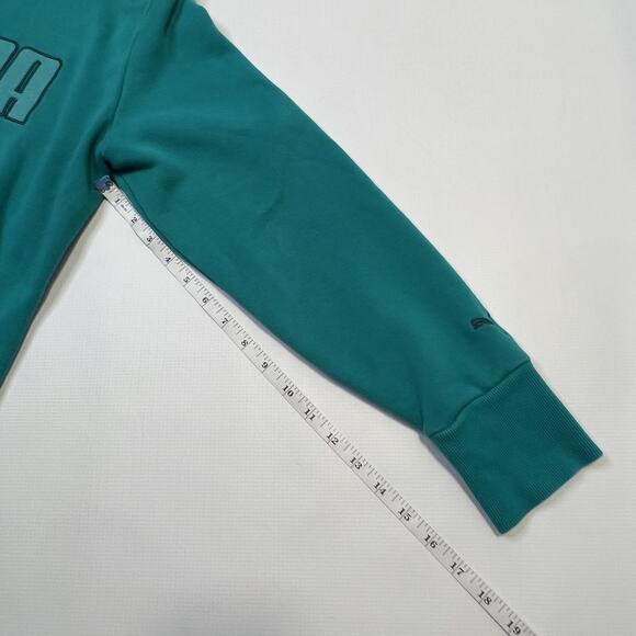 Puma Hoodie Sweatshirt Pants Set Womens Large Pullover Low Rise Tracksuit Logo - Picture 6 of 16